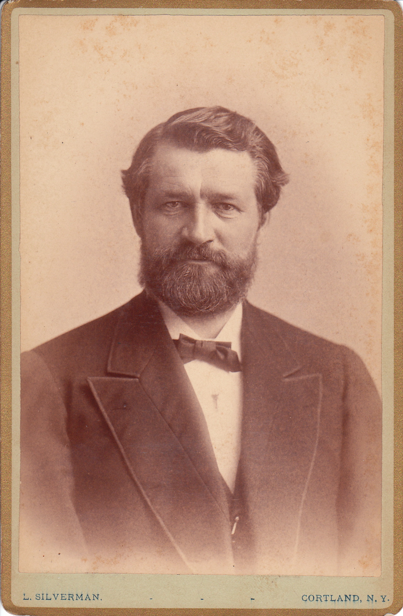 HANDSOME BEARDED OLDER MAN IN CORTLAND, NEW YORK | THE CABINET CARD GALLERY